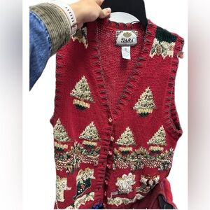 Vintage Christmas tree vest tiara